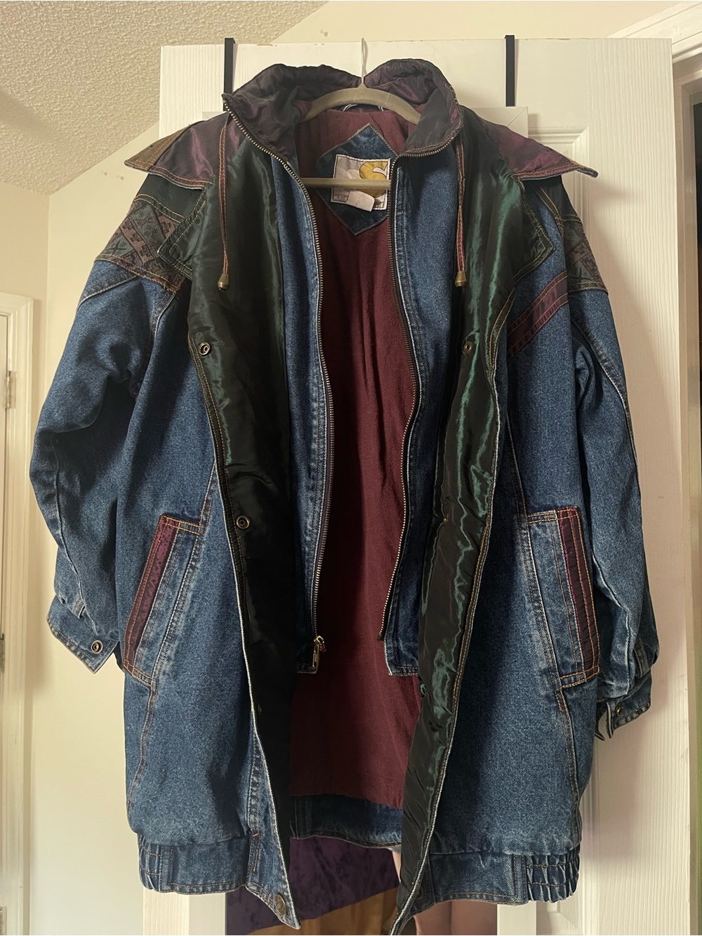 VTG Current Seen 80s Oversized Denim Jacket